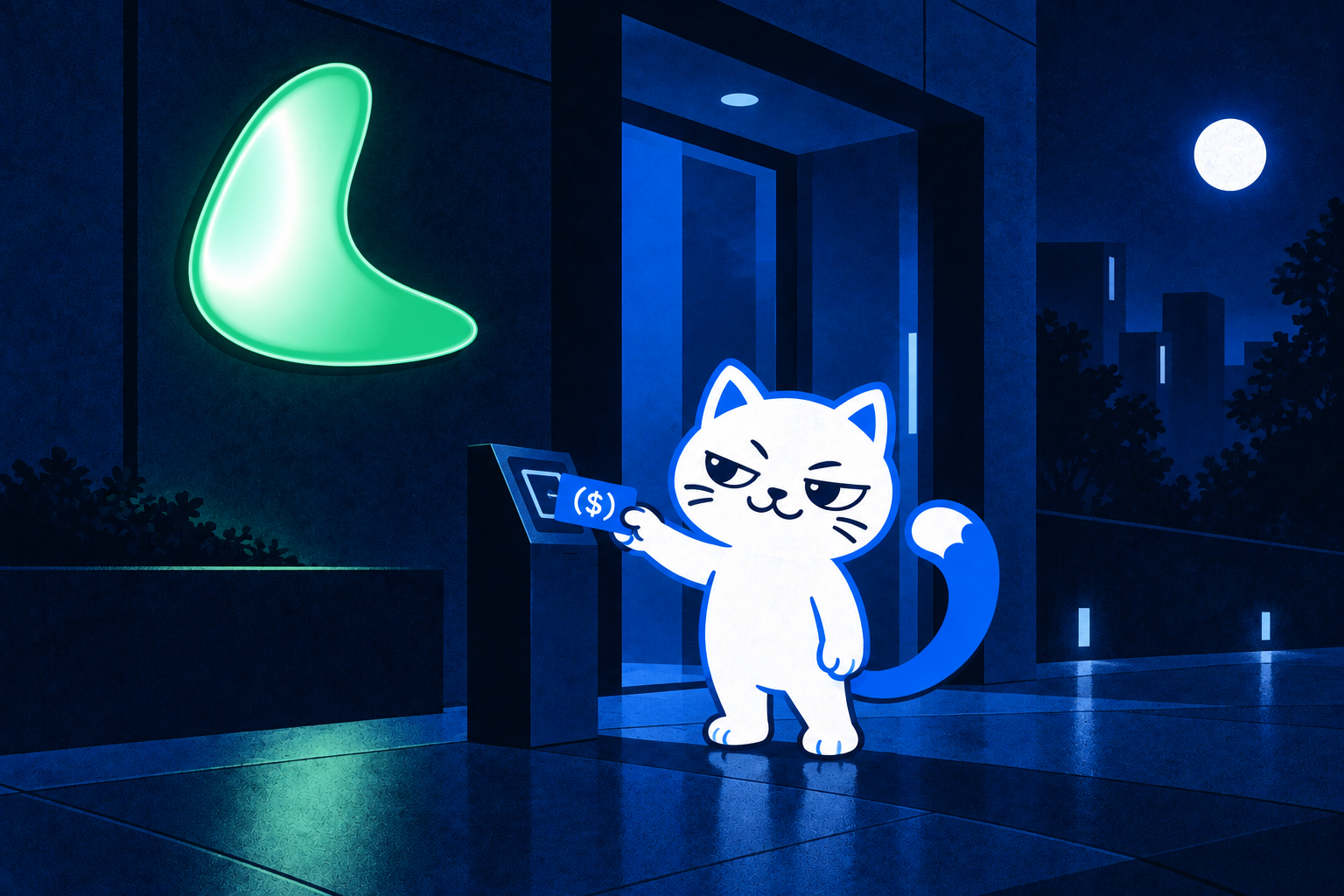 USDCAT using a USDC card at the Lift.fun entrance